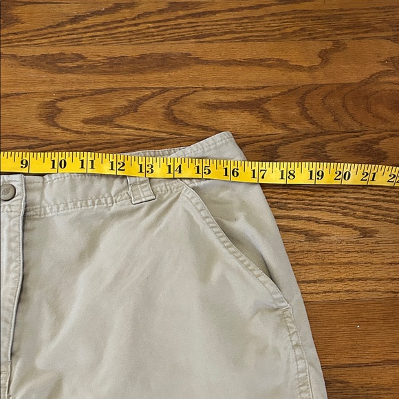 LLBean Pants Women’s 14 M/Tall Khaki Utility Hiking Canvas Cotton - Picture 4 of 13